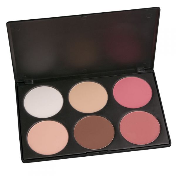 Paleta Blush e pó 6 cores